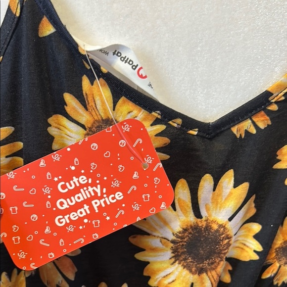 PatPat Sunflower Print One Piece - Black and Yellow (I) - Picture 6 of 6